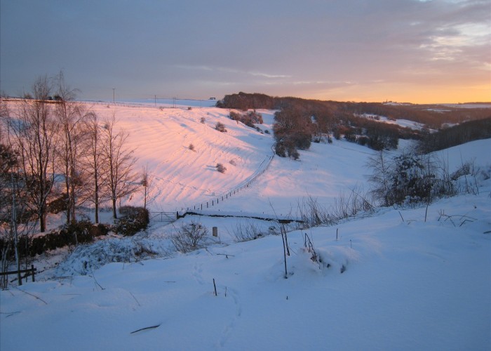 Tresham Valley in the Snow